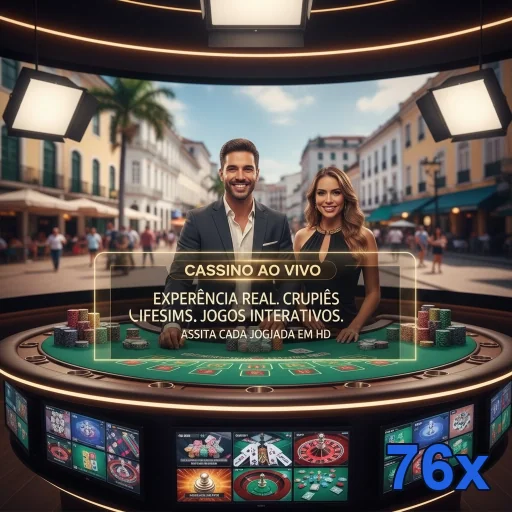 Jogadores em cassino ao vivo com experiência VIP na 76x.