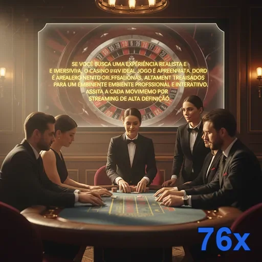 Jogadores em mesa interagindo com dealer ao vivo na 76x.