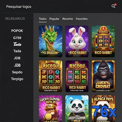 Logotipo da 76x destacando serviços VIP para jogos online.
