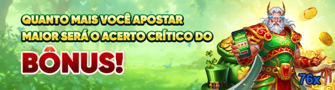 Imagem do personagem segurando celular com 76x acessando cassino.
