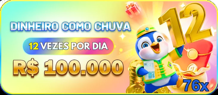 Imagem de promoção do site 76x com bônus de caça-níqueis.