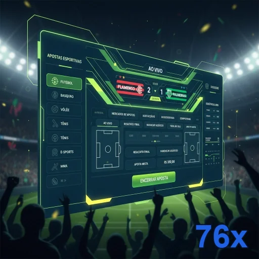 76x exibe interface de apostas ao vivo para jogadores VIP.